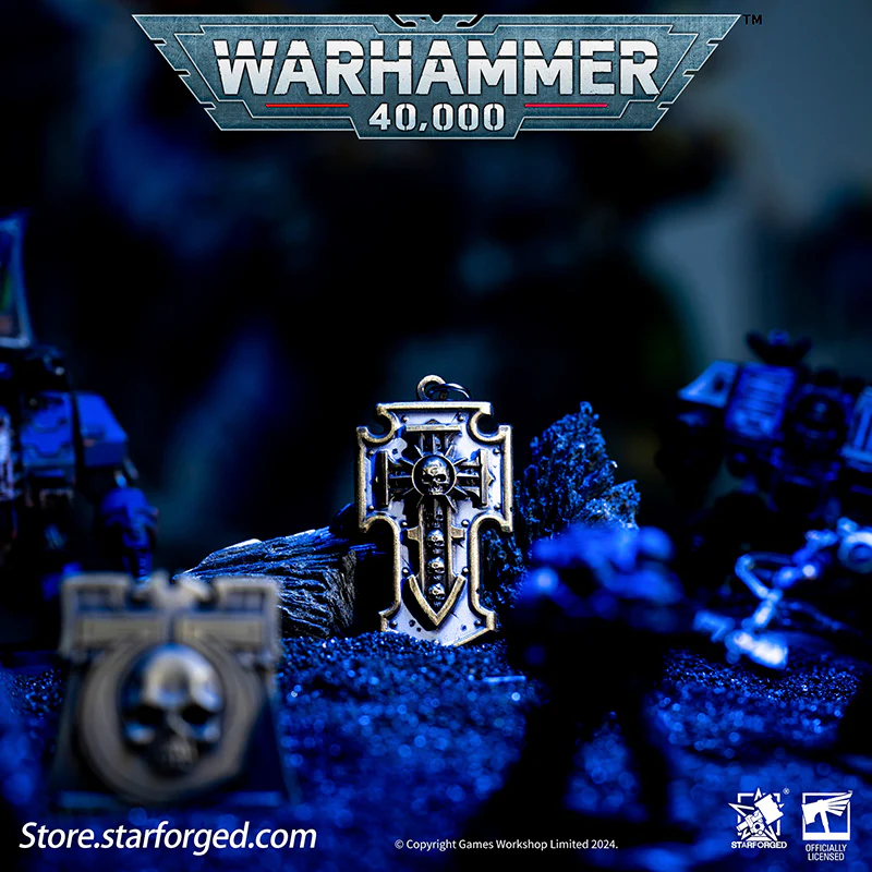 (STARFORGED) Warhammer 40K Space Marines Relic Storm Shield Keychain-1764510629-m3ZAE.webp