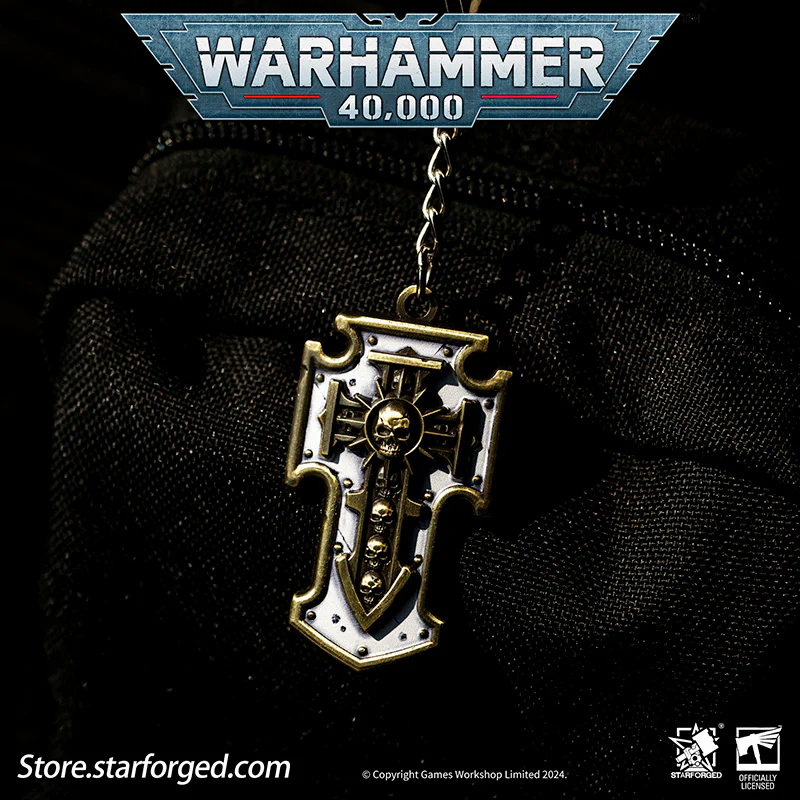 (STARFORGED) Warhammer 40K Space Marines Relic Storm Shield Keychain-1764510630-cxF7B.webp