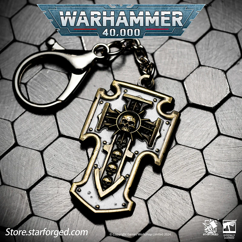(STARFORGED) Warhammer 40K Space Marines Relic Storm Shield Keychain-1764510631-6EOIb.webp