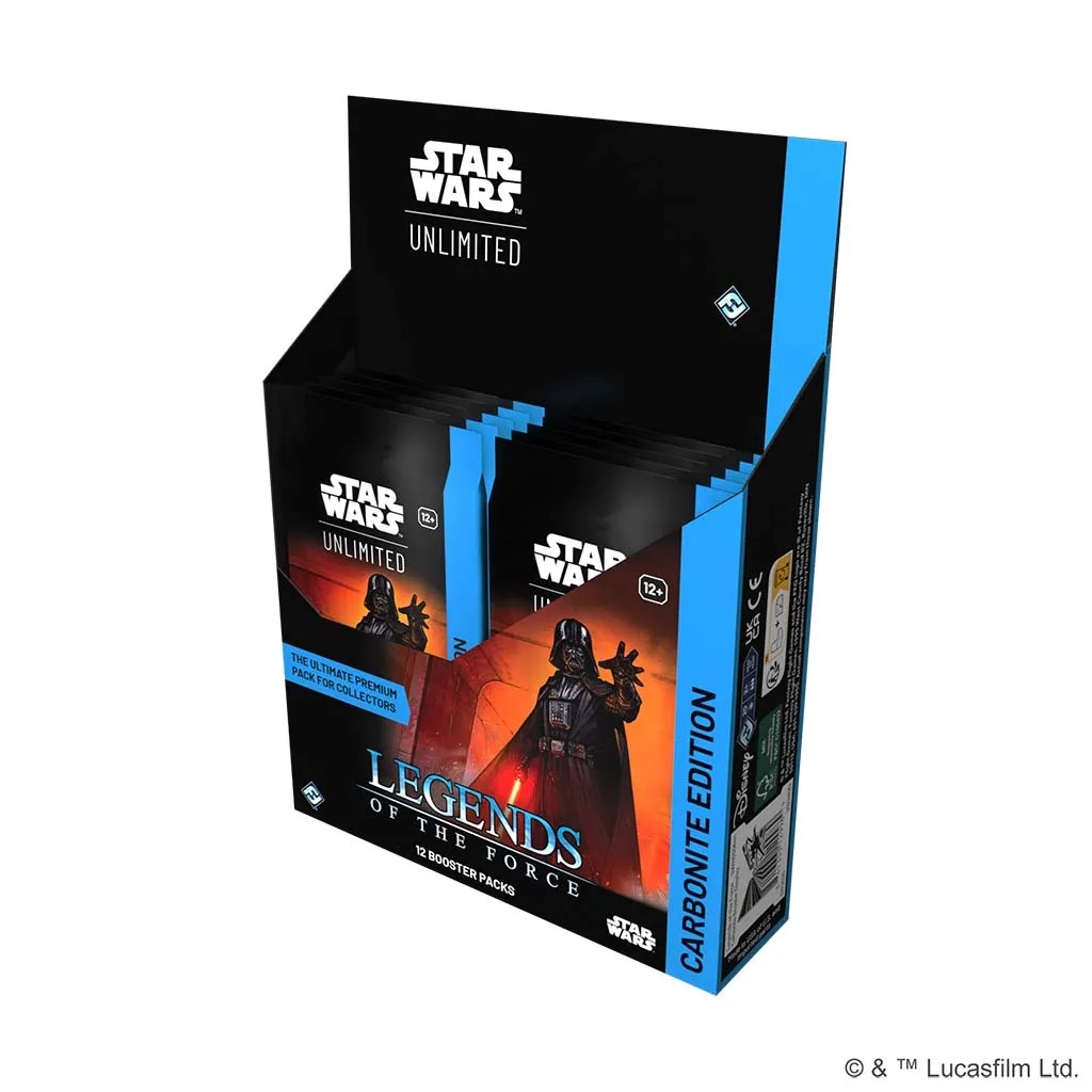 STAR WARS UNLIMITED: Legends of the Force - Carbonite Booster Display (12 Boosters)