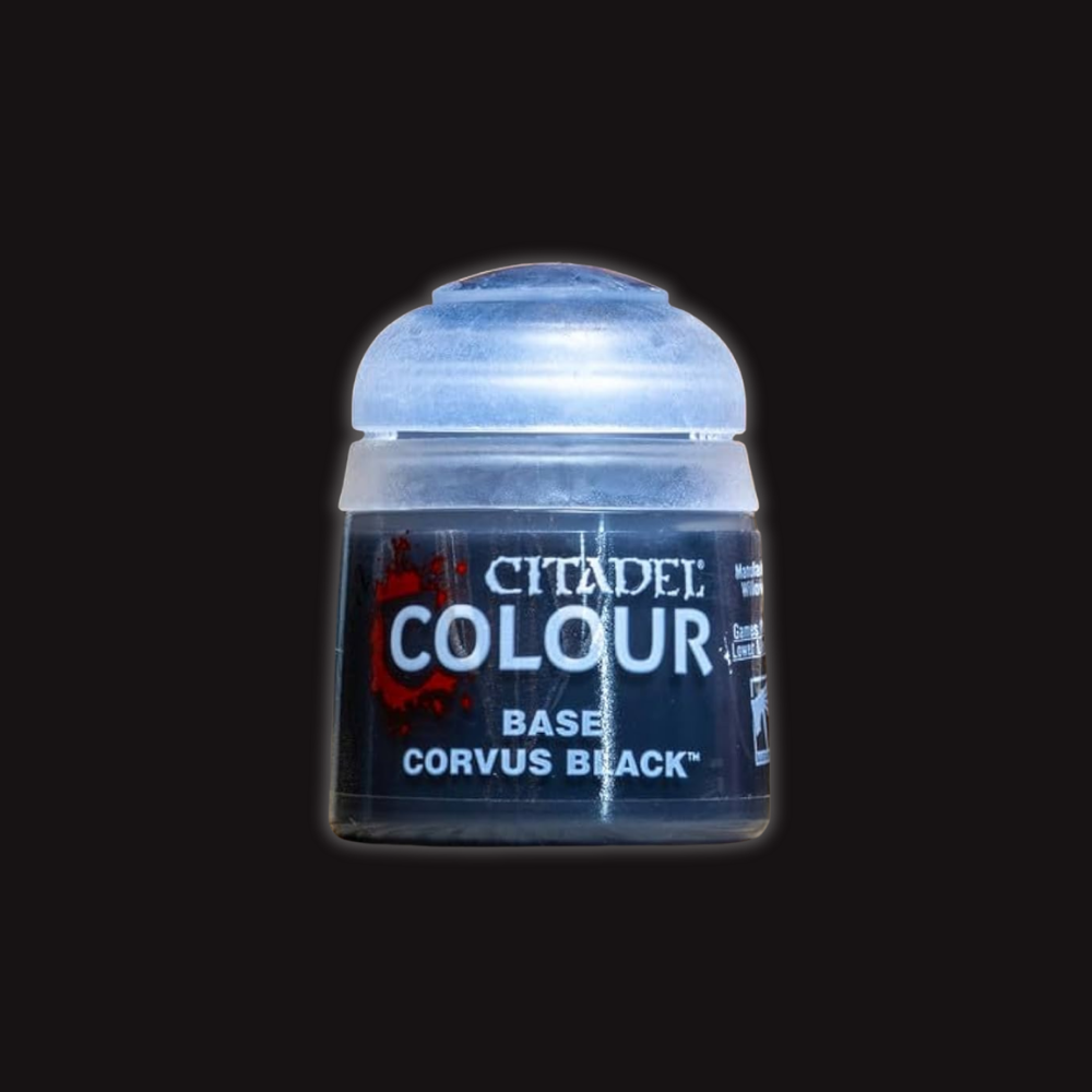 CITADEL COLOUR BASE: CORVUS BLACK