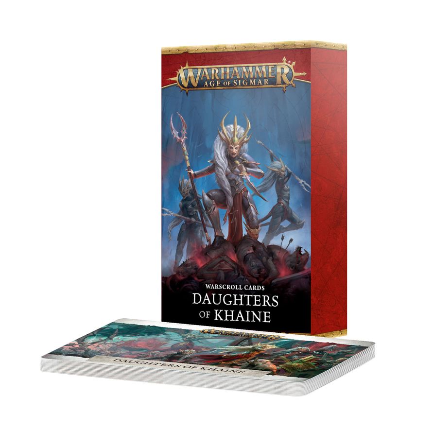 (PRE ORDER) WARSCROLL CARDS: DAUGHTERS OF KHAINE ENG