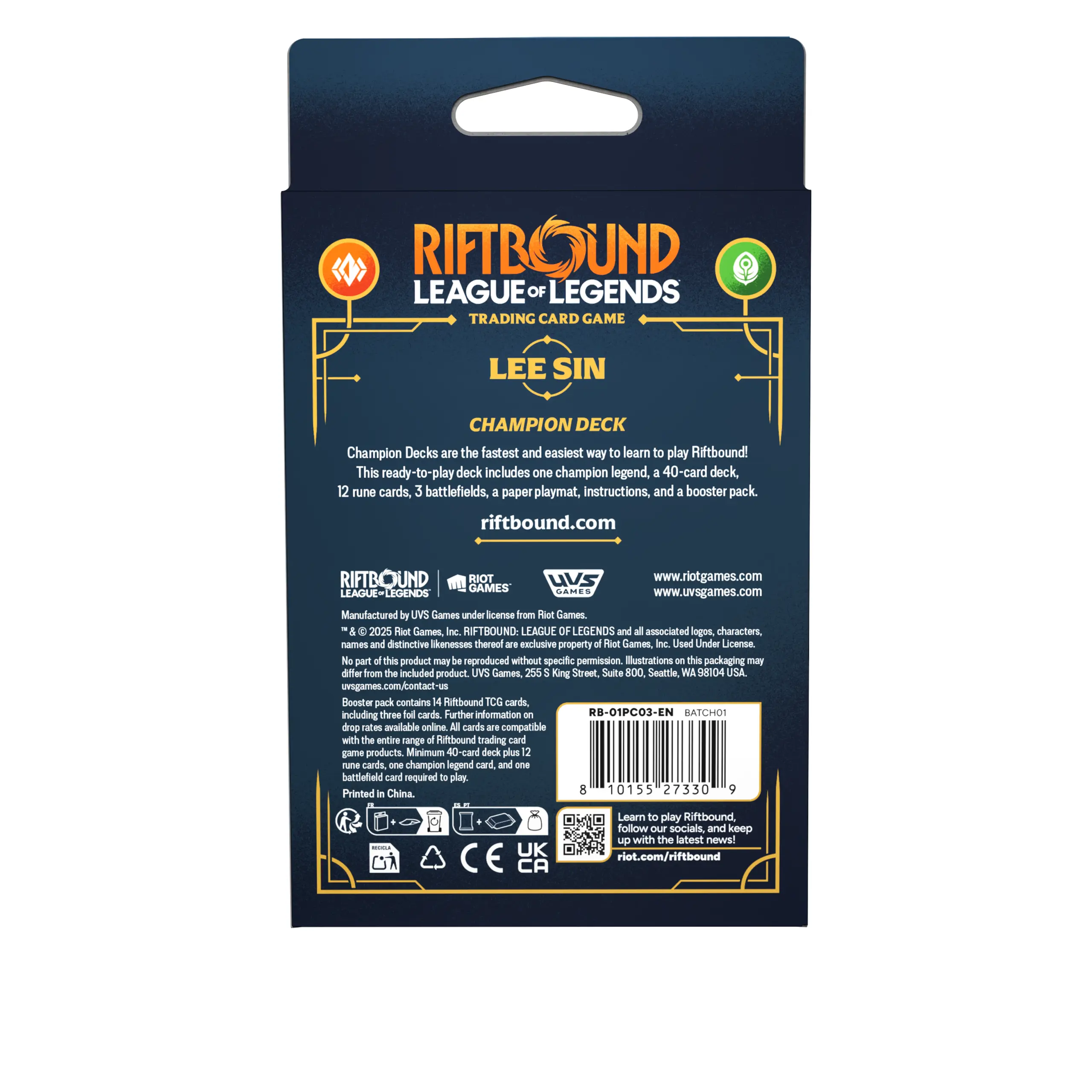Riftbound: League of Legends TCG Origins Champion Deck: Lee Sin-1778257664-HL6Lt.webp