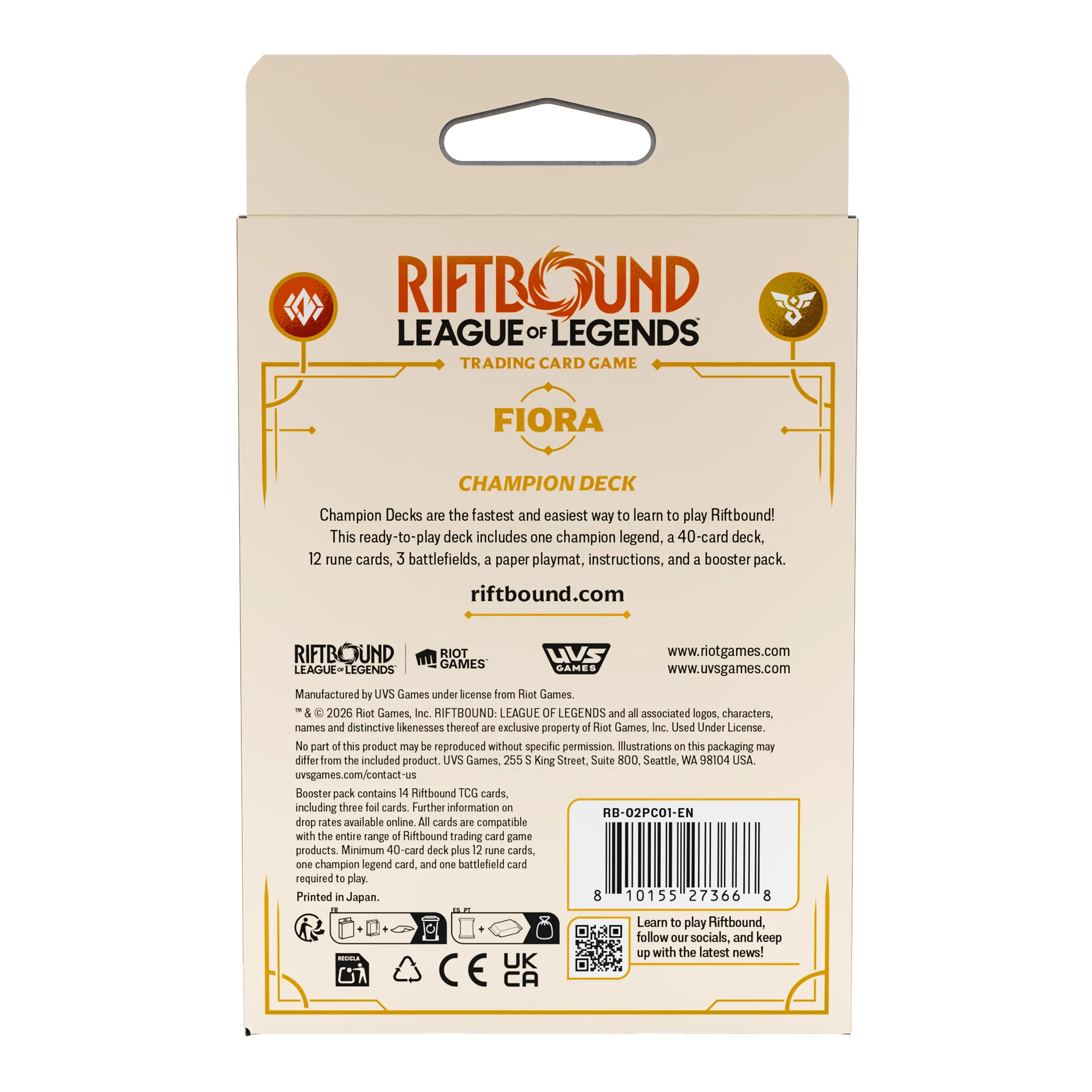 Riftbound: League of Legends TCG Spiritforged Champion Deck: Fiora-1778257903-NHT0o.webp