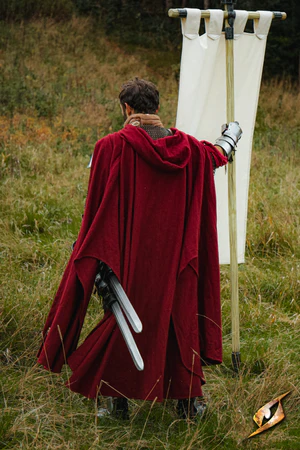 (Epic Armoury) Cape Godfrey Wool - Dark Red - L/XL-1779876429-WjRFG.webp