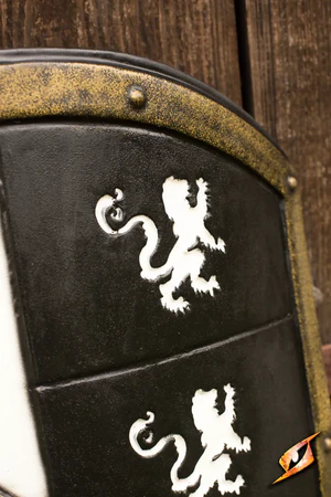 (Epic Armoury) Foam: Lion Shield - White/Gold-1779878676-AoOaj.webp