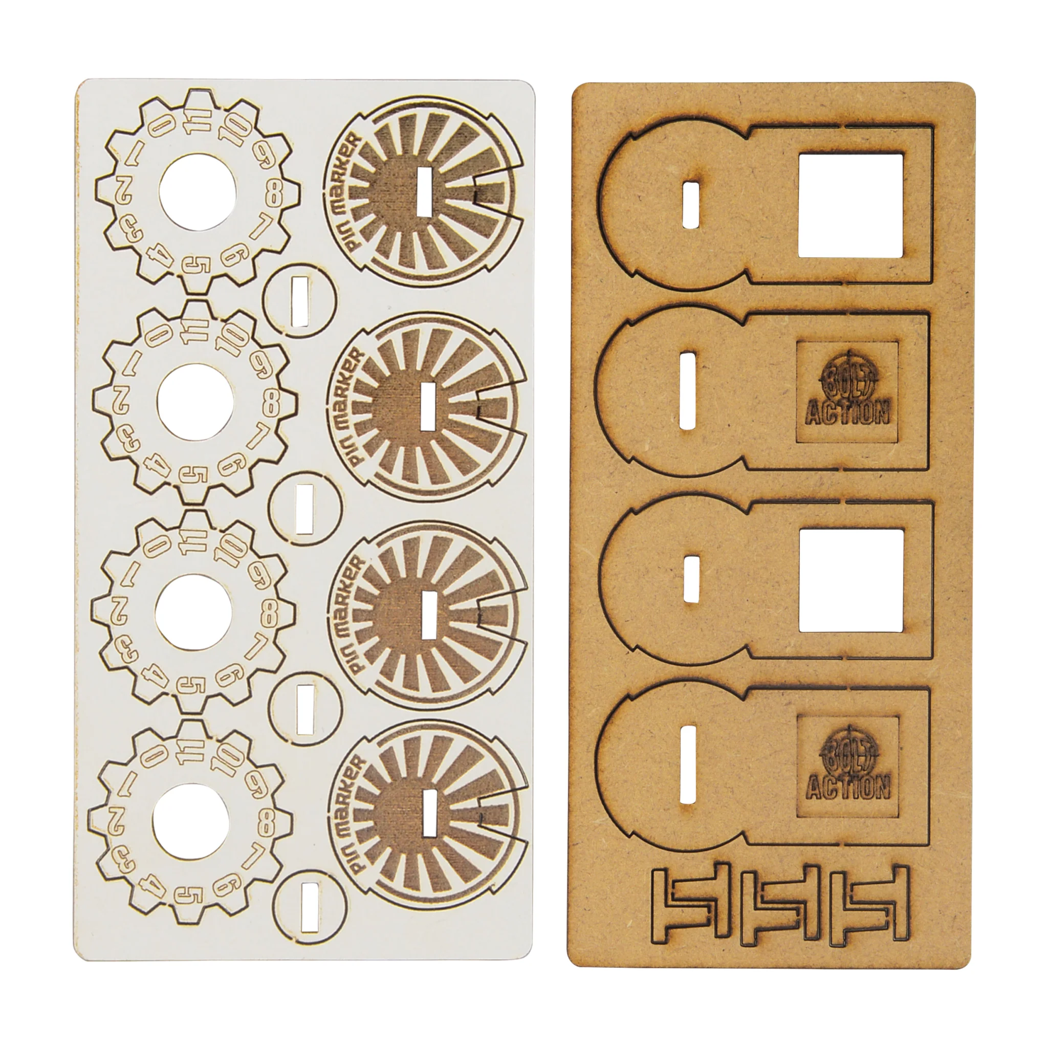 Bolt Action MDF Vehicle Pin Markers - Japan
