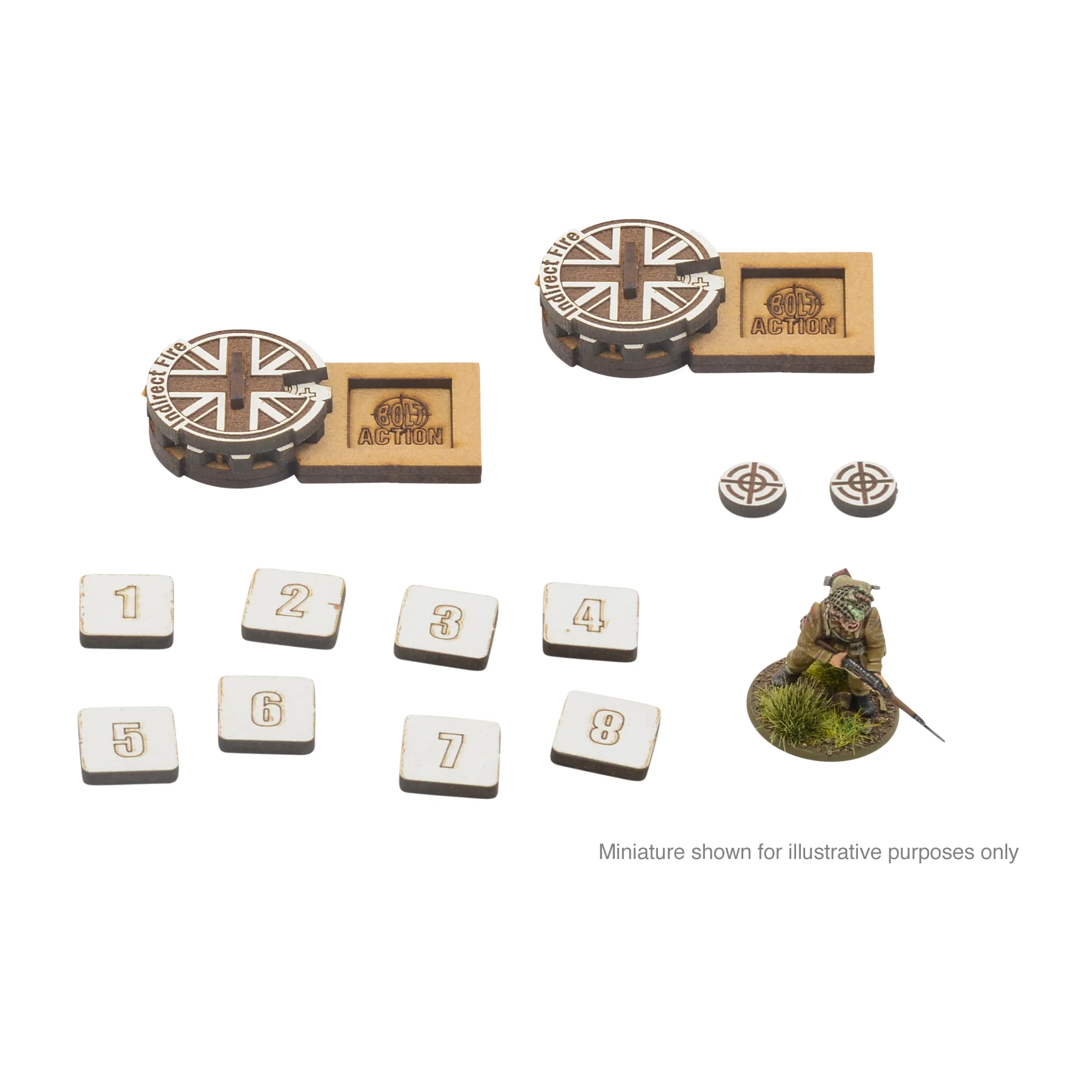 Bolt Action MDF Artillery Zeroing In Markers - Great Britain-1781019372-hwKG1.webp