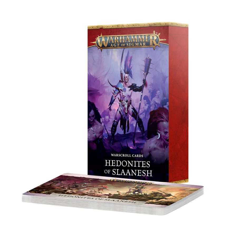 (PRE ORDER) WARSCROLL CARDS HEDONITES OF SLAANESH (ENG)