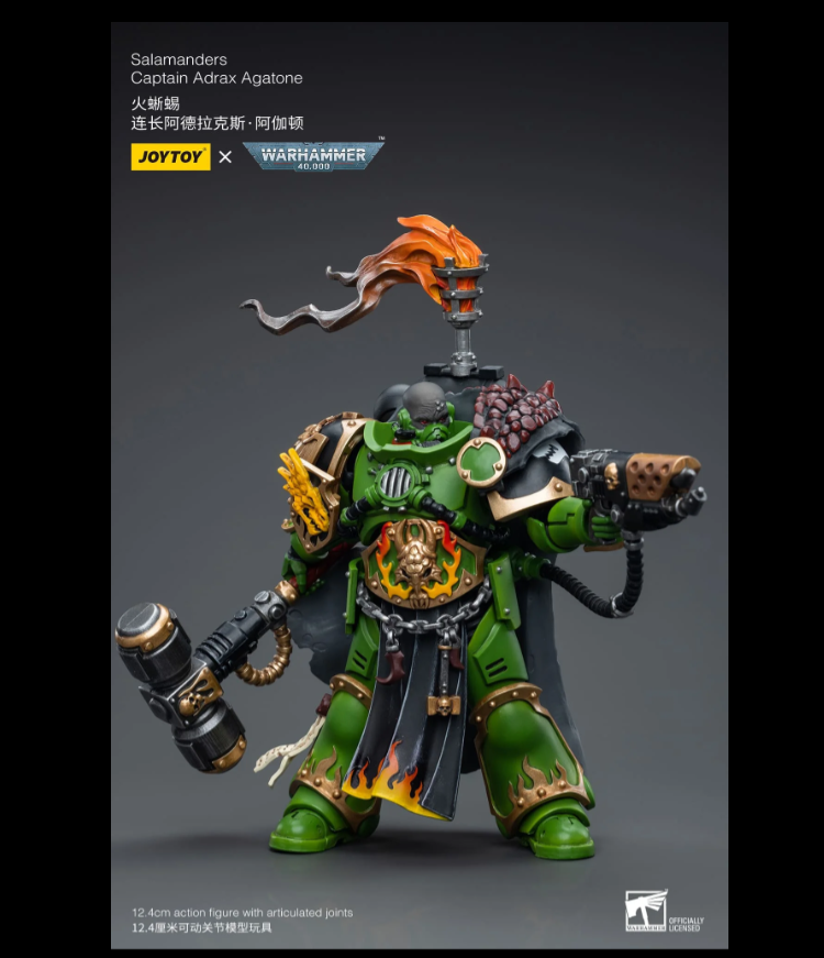 Warhammer 40K Salamanders Captain Adrax Agatone